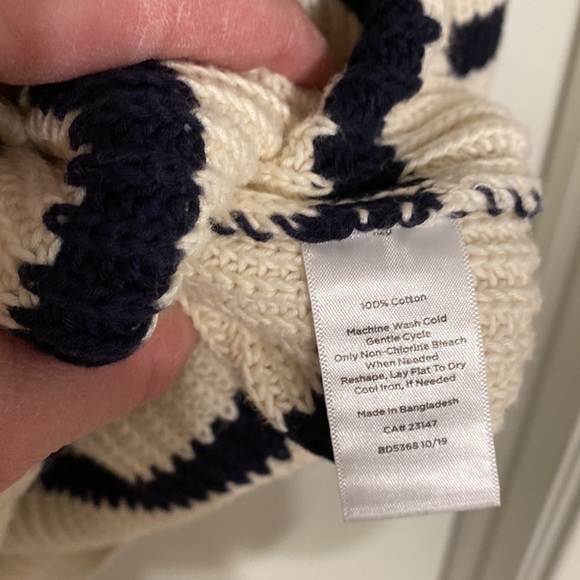 Talbots Nautical Strip Sweater Large - Picture 4 of 4